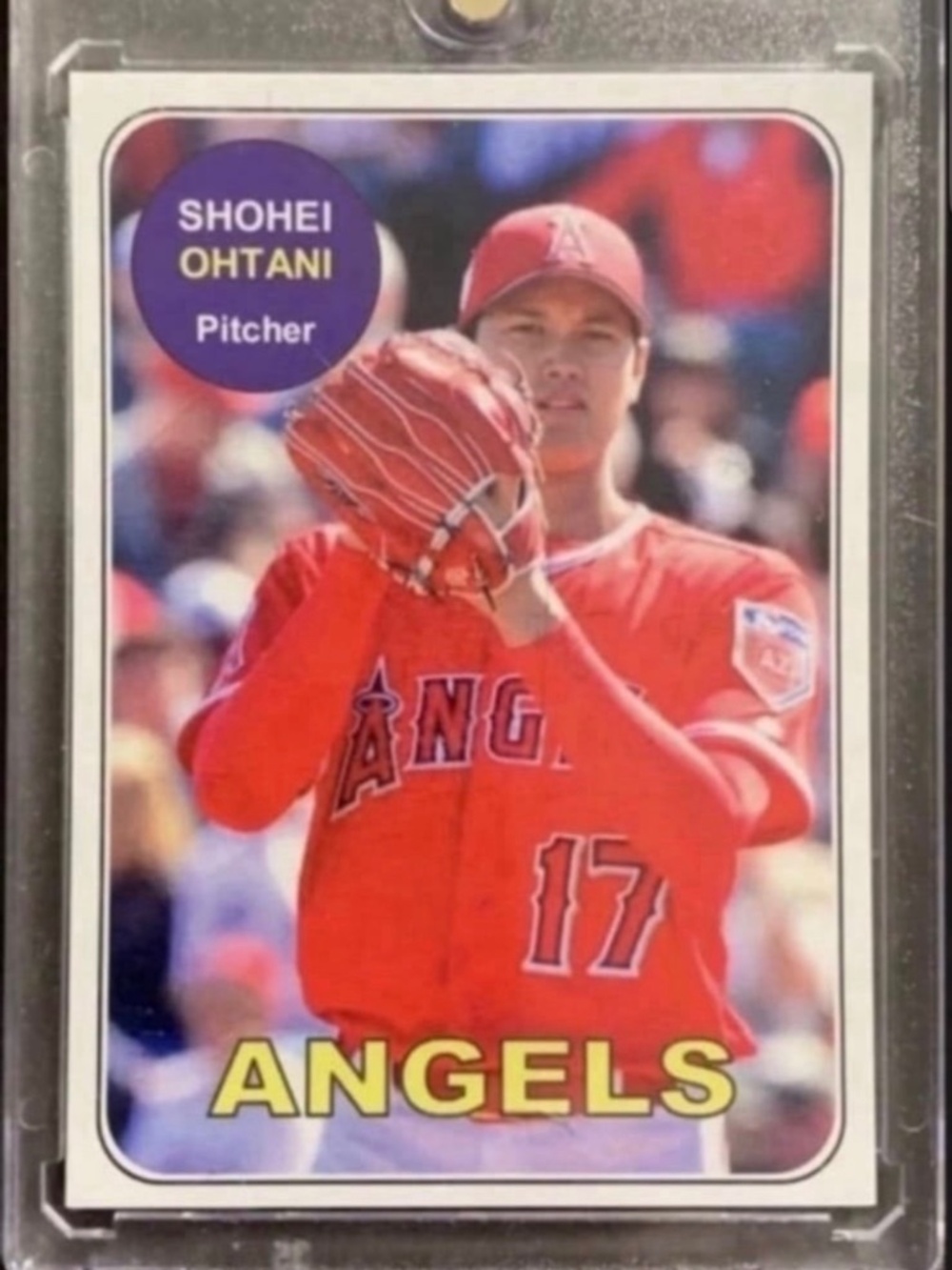 SHOHEI OHTANI ROOKIE CARD (RC) 2018 COLLECTOR’S CUSTOM ‘69 HIGH NUMBERS DODGERS